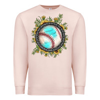 Pale Pink baseball gemstone sunflower Premium Sweatshirt - JahusDesignShop