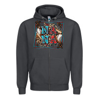 Smoke baseball nana with leopard Zipper Hoodie - Zillion Design Studio