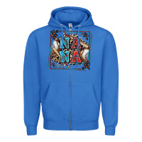 True Royal baseball nana with leopard Zipper Hoodie - Zillion Design Studio
