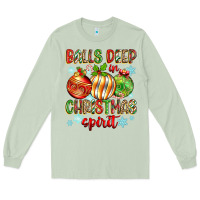 Matcha balls deep in christmas spirit Long Sleeve Tee - Zillion Design Studio