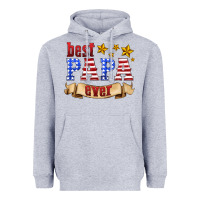 Heather Grey best papa ever Heavyweight Hoodie - HRA Design Shop