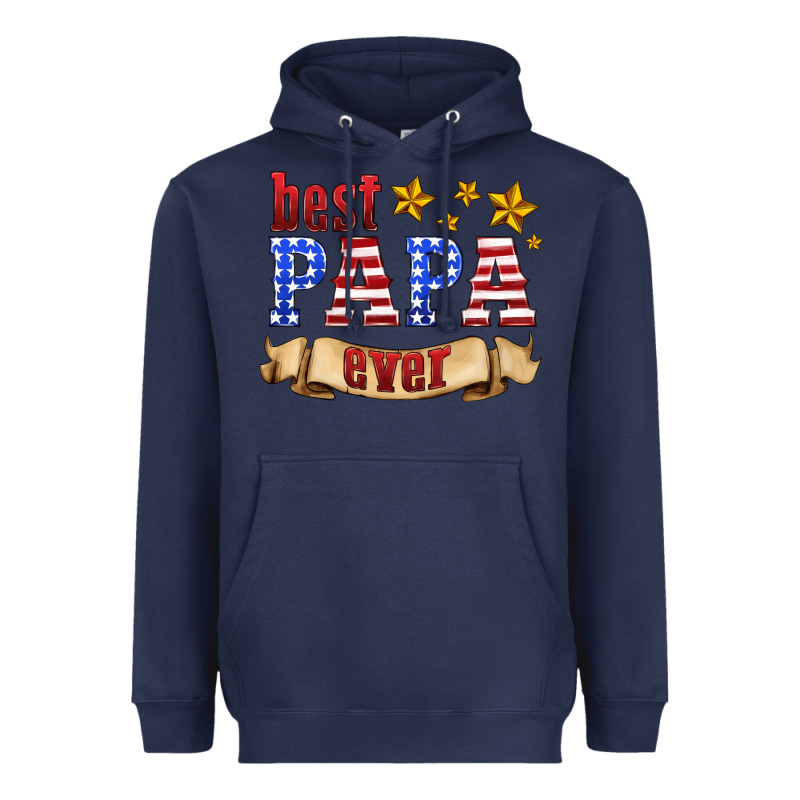 Best Papa Ever Heavyweight Hoodie by HRA Design Shop | Teevron