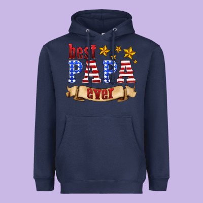 Best Papa Ever Heavyweight Hoodie Designed By Hra Design Shop