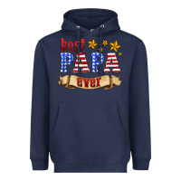 Navy best papa ever Heavyweight Hoodie - HRA Design Shop
