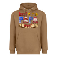 Toasted Coconut best papa ever Heavyweight Hoodie - HRA Design Shop