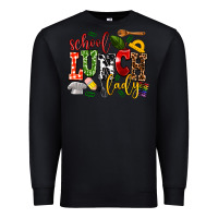 Black school lunch lady Premium Sweatshirt - AdoDesignShop