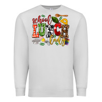 Dove Grey school lunch lady Premium Sweatshirt - AdoDesignShop