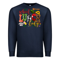 Navy school lunch lady Premium Sweatshirt - AdoDesignShop