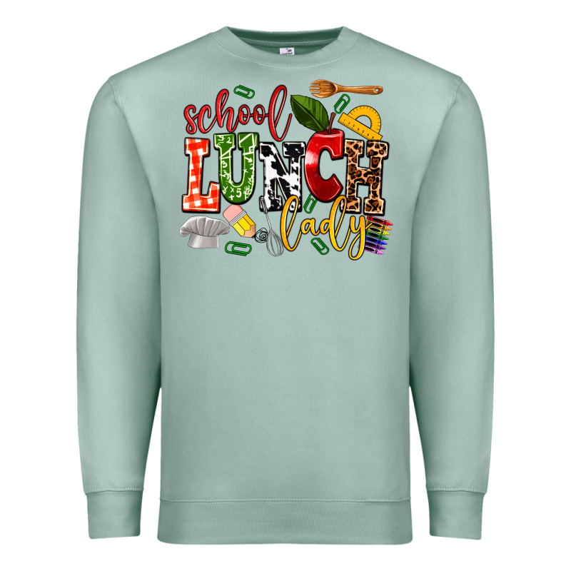 School Lunch Lady Premium Sweatshirt by AdoDesignShop | Teevron
