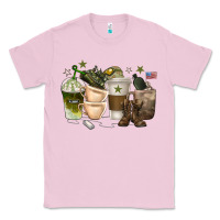 Bubblegum Pink coffee cups army Classic Tee - texasbilliewilder