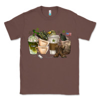 Chestnut coffee cups army Classic Tee - texasbilliewilder