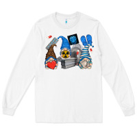 White mri gnomes Long Sleeve Tee - Zillion Design Studio