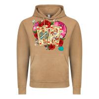 Vintage Camel playing cards roses and pearls Vintage Hoodie - AdoDesignShop