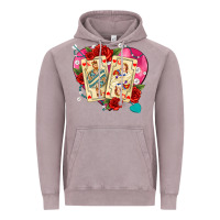 Playing Cards Roses And Pearls Vintage Hoodie | Teevron