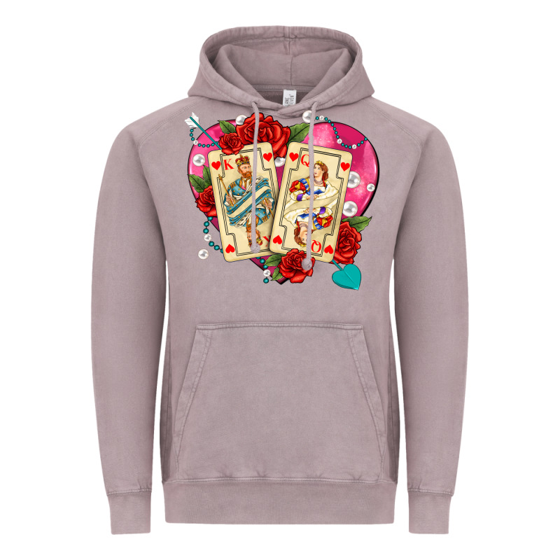 Playing Cards Roses And Pearls Vintage Hoodie by AdoDesignShop | Teevron