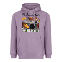 Lavender photographer floral butterfly film roll vintage camera Heavyweight Hoodie - FaDigitalArtStudio