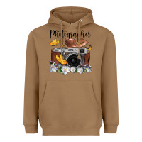 Toasted Coconut photographer floral butterfly film roll vintage camera Heavyweight Hoodie - FaDigitalArtStudio