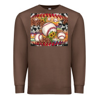 Chestnut baseball leopard cowhide sunflower Premium Sweatshirt - JahusDesignShop