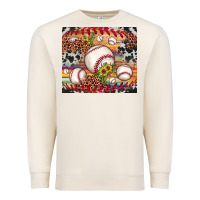 Sandshell baseball leopard cowhide sunflower Premium Sweatshirt - JahusDesignShop