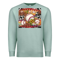 Seafoam baseball leopard cowhide sunflower Premium Sweatshirt - JahusDesignShop