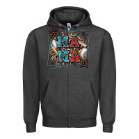 Charcoal Heather baseball mama with leopard Zipper Hoodie - Zillion Design Studio