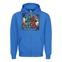 True Royal baseball mama with leopard Zipper Hoodie - Zillion Design Studio