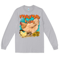 Moon Dust mama hen with sunflowers Long Sleeve Tee - texasbilliewilder
