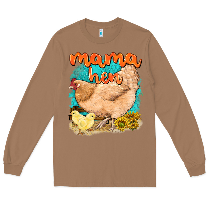 Mama Hen With Sunflowers Long Sleeve Tee by texasbilliewilder | Teevron