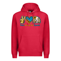 Cardinal Peace Love Cocker Spaniel Premium Hoodie - Jasminsmagicworld