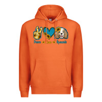 Carrot Peace Love Cocker Spaniel Premium Hoodie - Jasminsmagicworld