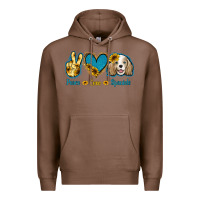 Chestnut Peace Love Cocker Spaniel Premium Hoodie - Jasminsmagicworld