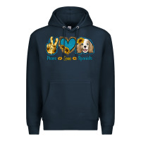 Navy Peace Love Cocker Spaniel Premium Hoodie - Jasminsmagicworld