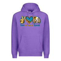 Purple Peace Love Cocker Spaniel Premium Hoodie - Jasminsmagicworld