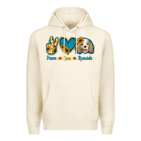 Tofu Peace Love Cocker Spaniel Premium Hoodie - Jasminsmagicworld