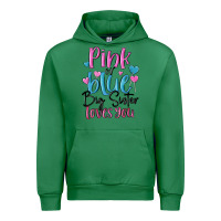 Emerald pink or blue big sister loves you Urban Hoodie - MaliasSmallBusiness