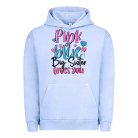 Pigment Grape Ice pink or blue big sister loves you Urban Hoodie - MaliasSmallBusiness