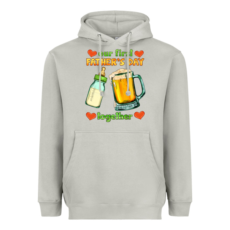 Our First Father's Day Together Heavyweight Hoodie by HRA Design Shop | Teevron