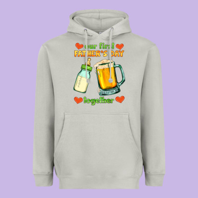 Our First Father's Day Together Heavyweight Hoodie Designed By Hra Design Shop