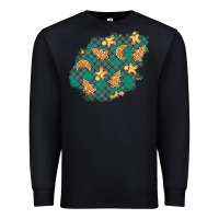 Black christmas gingerbread cookies patch Premium Sweatshirt - BundleAndBundleShop