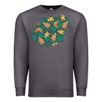 Charcoal Heather christmas gingerbread cookies patch Premium Sweatshirt - BundleAndBundleShop