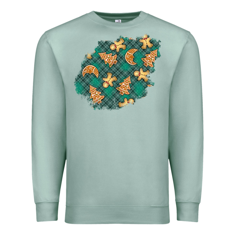 Christmas Gingerbread Cookies Patch Premium Sweatshirt by BundleAndBundleShop | Teevron