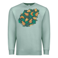 Seafoam christmas gingerbread cookies patch Premium Sweatshirt - BundleAndBundleShop