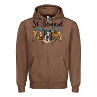 Chestnut western st. bernard mom Zipper Hoodie - RanaPortraitStore