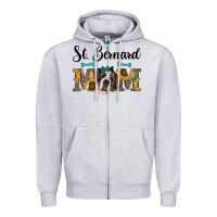 Western St. Bernard Mom Zipper Hoodie | Teevron