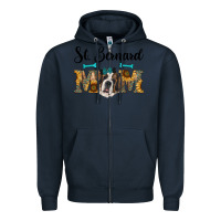 Navy western st. bernard mom Zipper Hoodie - RanaPortraitStore