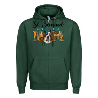 Sports Green western st. bernard mom Zipper Hoodie - RanaPortraitStore