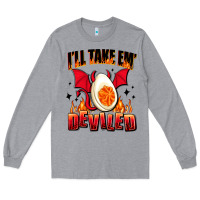 Heather Grey i will take em deviled Long Sleeve Tee - AdoDesignShop