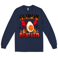 Navy i will take em deviled Long Sleeve Tee - AdoDesignShop