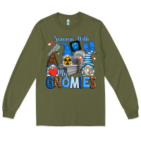 Army Green scannin' with my gnomies Long Sleeve Tee - Zillion Design Studio