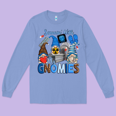 Scannin' With My Gnomies Long Sleeve Tee Designed By Zillion Design Studio